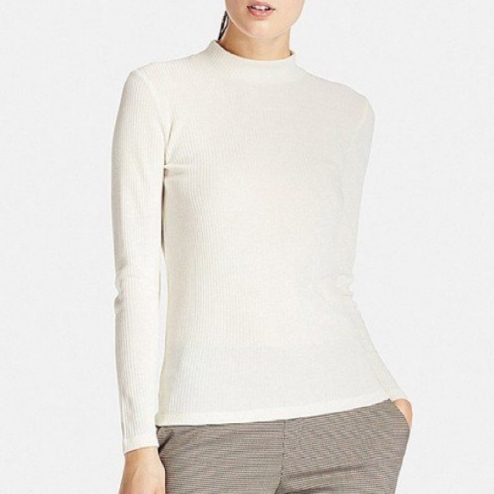 Uniqlo • high-neck ribbed long sleeve